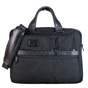 TUMI T-PASS EXPANDABLE 商務公事/斜背包(適用15吋筆電)-黑- PChome