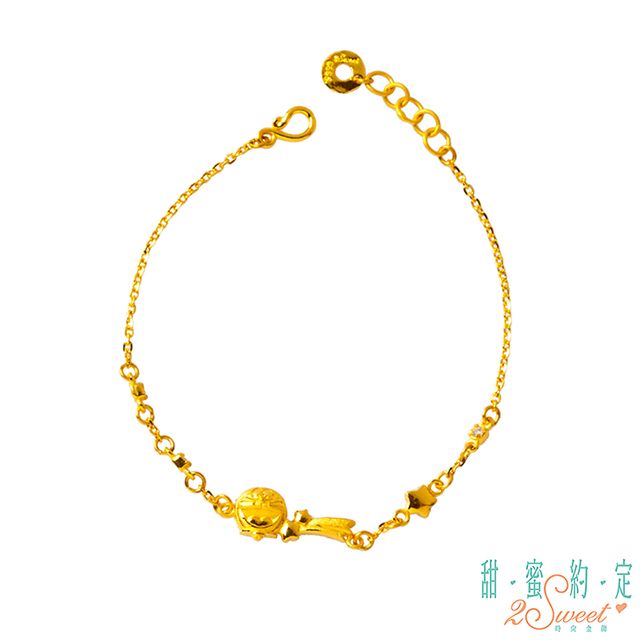 哆啦A夢 甜蜜約定  星的方向黃金手鍊