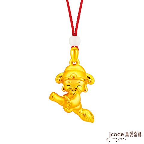 J’code真愛密碼 大甲媽金榜文昌帝君黃金墜子-立體硬金款 送項鍊