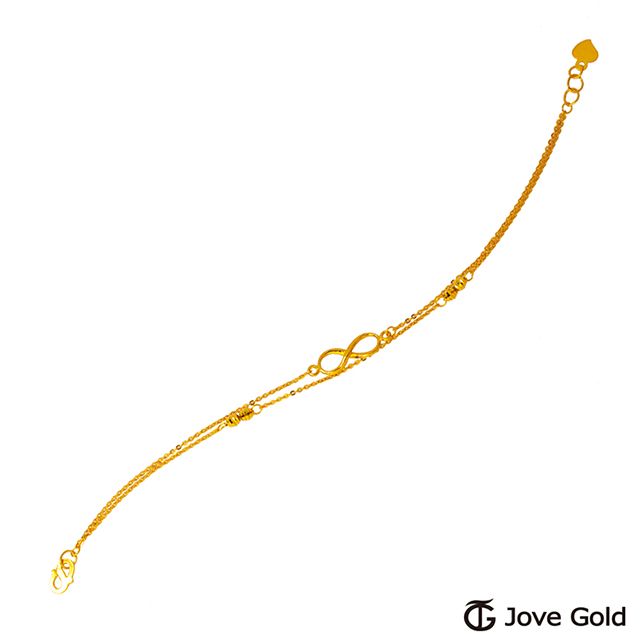 Jove gold  熱情無限黃金手鍊-雙鍊款