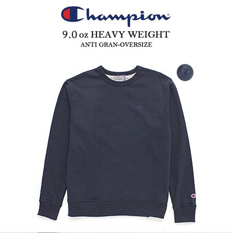 Champion BASIC TEE冠軍美規大學服電繡重磅數 丈青色