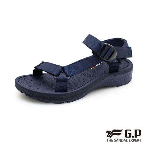 【G.P 男款舒適機能織帶涼鞋】G0799M-藍色 (SIZE:39-44 共二色)