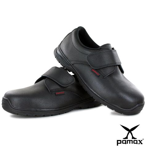 PAMAX帕瑪斯【經濟型、黏貼型】★皮革製高抓地力安全鞋 PZ11301FEH (有特大尺寸)