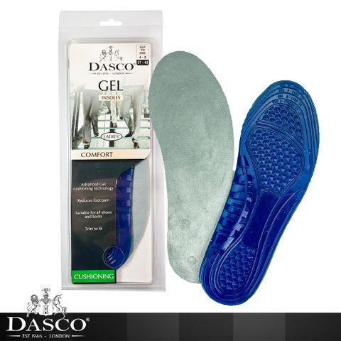 DASCO 伯爵 英國 矽膠絨面舒適鞋墊 柔軟 吸汗 緩解蹠骨痛 筋膜炎疼痛 可裁剪