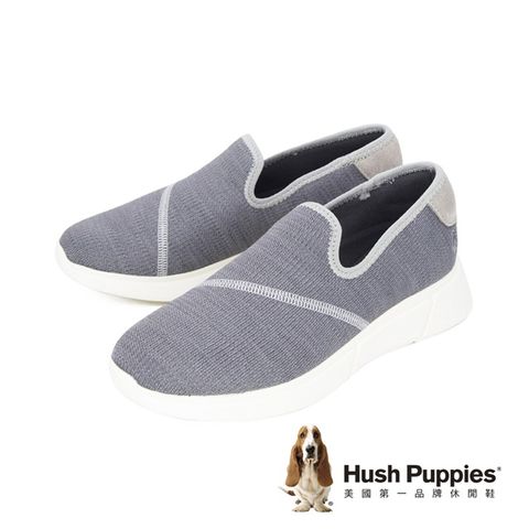 Hush Puppies (女)網布內增高自尊鞋休閒鞋 女鞋-灰(另有黑.粉)