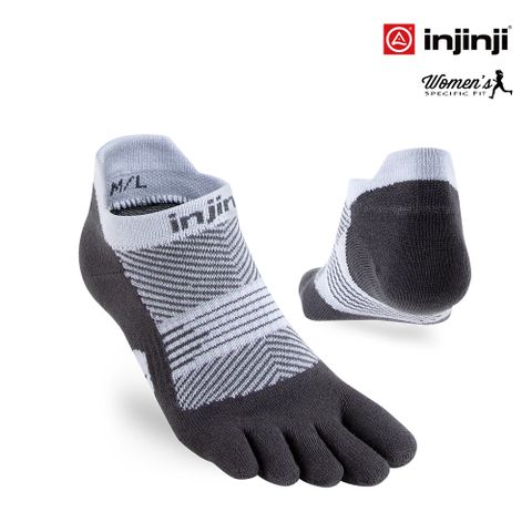 INJINJI RUN女性輕量吸排五趾隱形襪 [灰色]五趾襪NAA0992