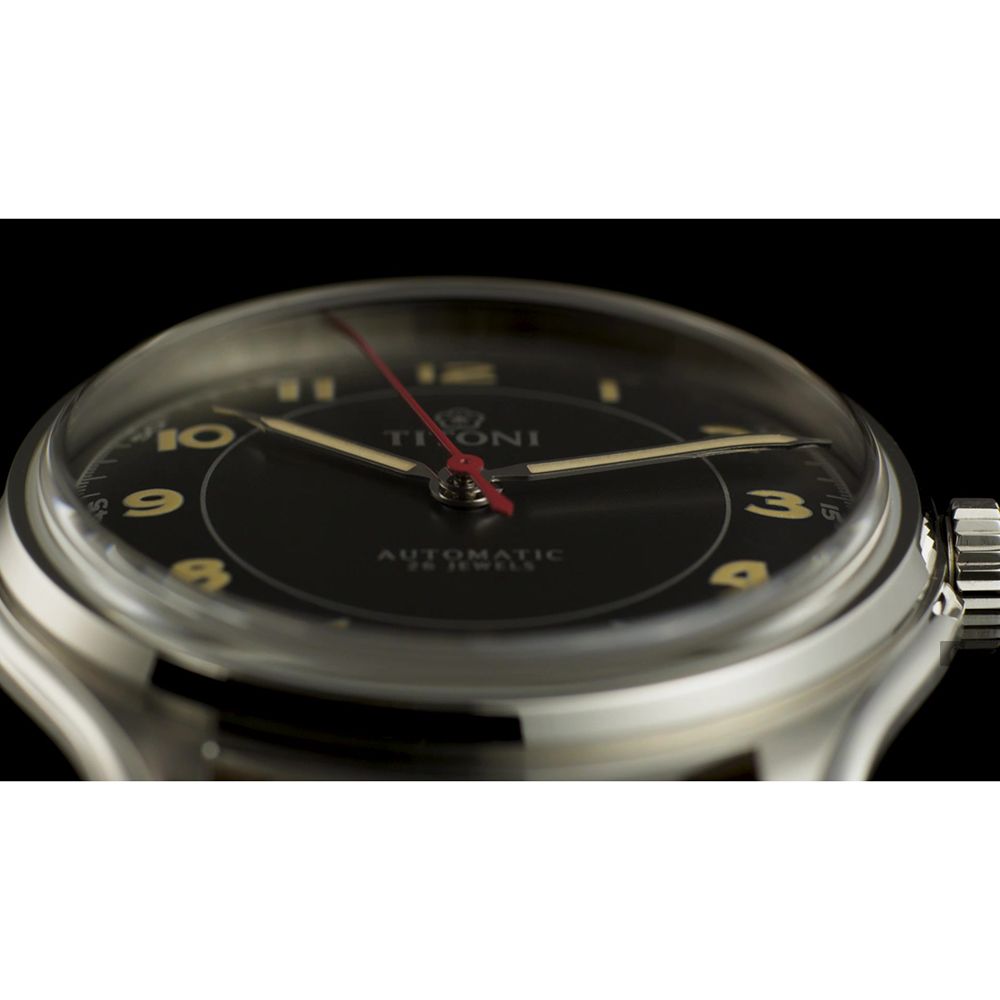 TITONI 梅花錶   傳承系列百周年紀念機械錶-39mm 83019 S-ST-638