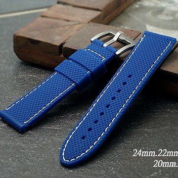  防水舒適-軍錶.運動表專用矽膠錶帶 ( 24mm.22mm.20mm.18mm )