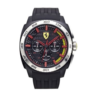 國際品牌FERRARI Aerodinamico 狂速賽車大鏡面計時三眼時尚腕錶/46mm/0830202