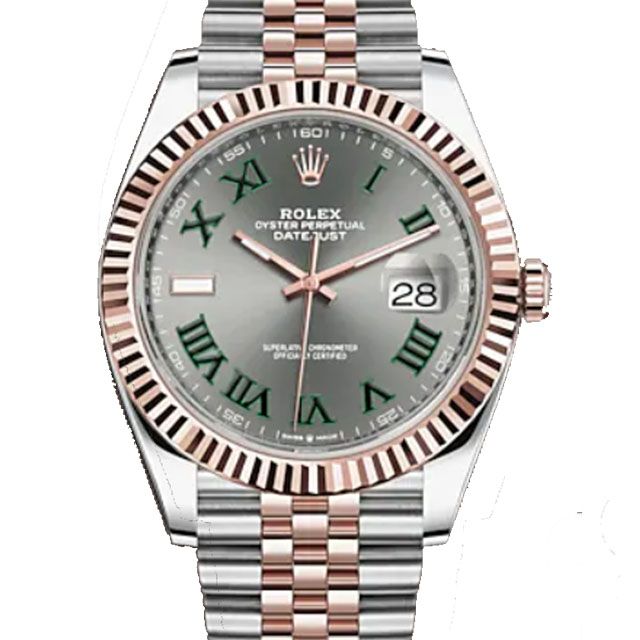 Rolex 勞力士   126331 新款 Datejust 綠羅馬 玫瑰金-41mm