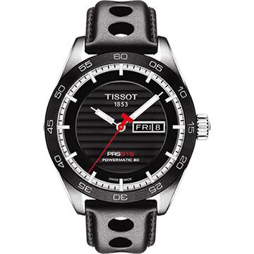 母親感恩月▼送禮推薦TISSOT PRS516 系列時尚機械錶-黑/42mm T1004301605100