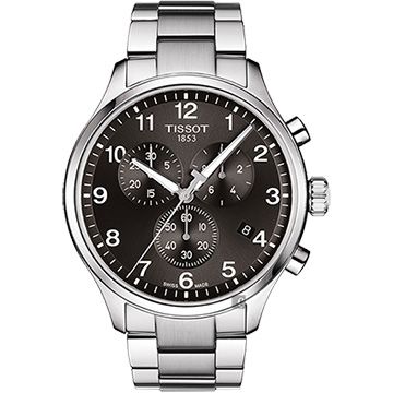 618購物節★送好禮 TISSOT 天梭 韻馳系列 Chrono XL計時手錶-灰x銀/45mm T1166171105701