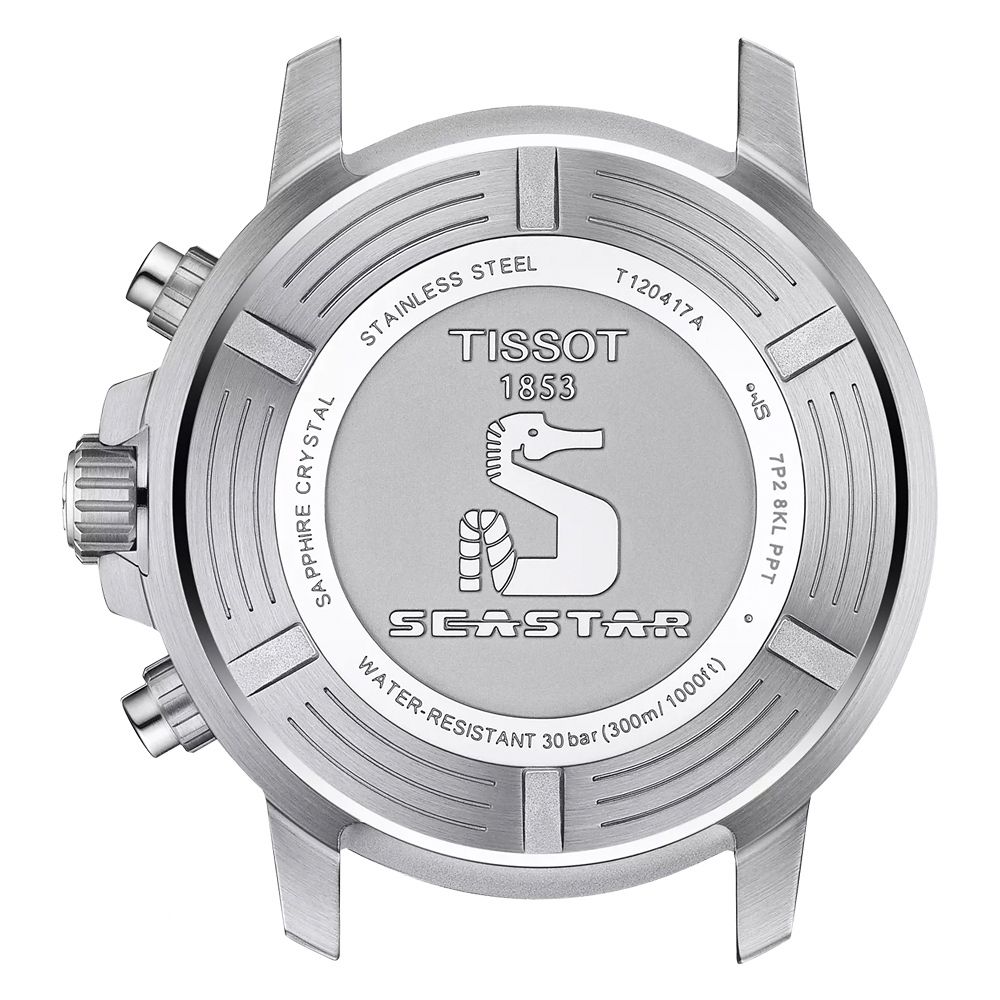 CRYSTALT120417 ASTAINLESS STEELTISSOT1853SAPPHIRE7P2 8KL PPTWATER-RESISTANT300m/1000ft)30 bar (