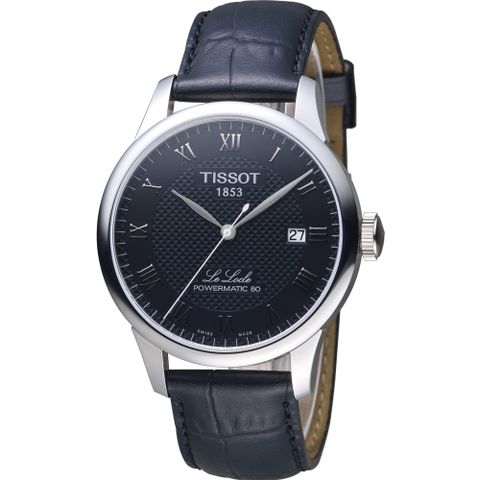 TISSOT 天梭 官方授權 Le Locle 力洛克自動80小時動力儲存機械腕錶 T0064071605300