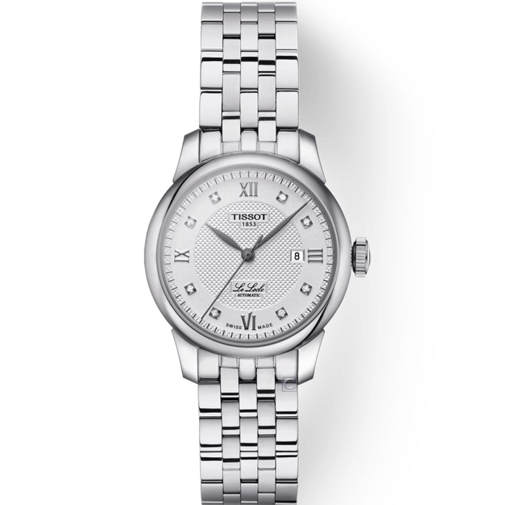 TISSOT 天梭   官方授權  Le Locle 力洛克 29mm優雅機械女錶(T0062071103600)29mm