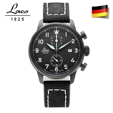 【Laco】德國品牌 Laco 朗坤 夜光石英錶 正宗飛行錶 手錶 軍錶 861975