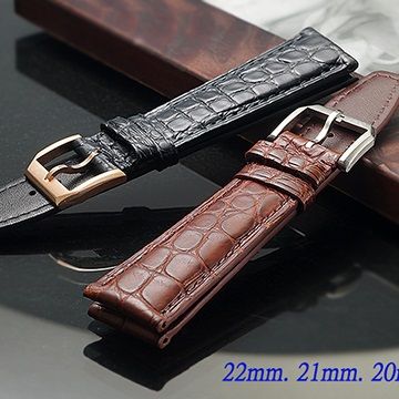  全新 IWC 軍錶特仕款錶帶鱷魚皮款 ( 22mm.21mm.20mm)