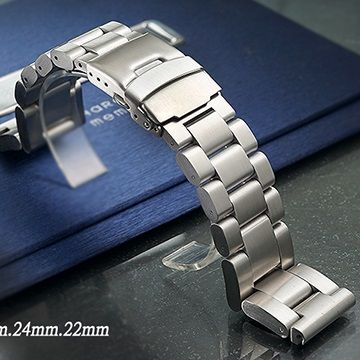  全新 不鏽鋼實心加厚型摺疊扣-金屬錶帶 ( 26mm.24mm.22mm )