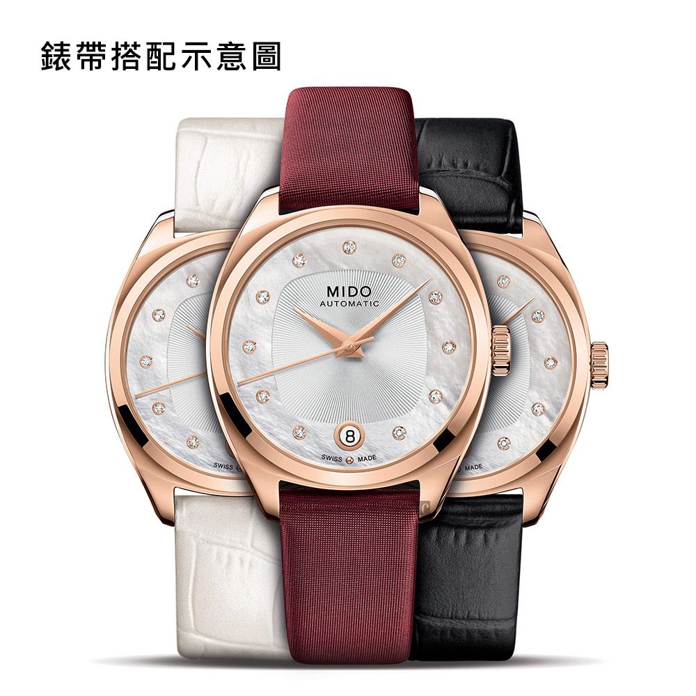 錶帶搭配示意圖SWISSMIDOAUTOMATIC8SWISS MADEMADE