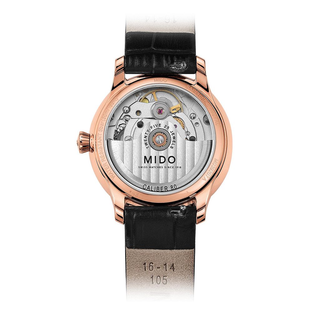 MIDOFIVEWENT25MIDOSWISS WATCHES SINCE 1918CALIBER 8016-14105M039207 A