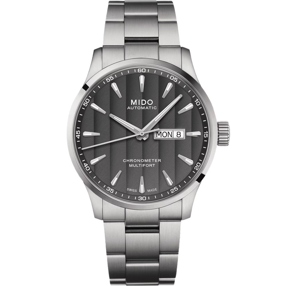 MIDO 美度 MULTIFORT 天文台認證機械錶 男錶 灰色( M0384311106100 )42mm