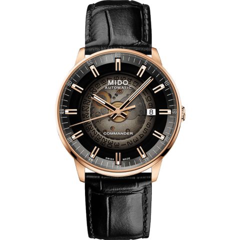 MIDO 美度 COMMANDER 香榭系列漸層機械錶-40mm M0214073641100