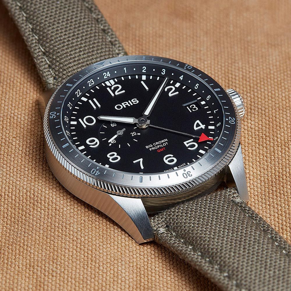 ORIS 豪利時 Big Crown ProPilot GMT小秒針機械錶 0174877564064-0732202LC