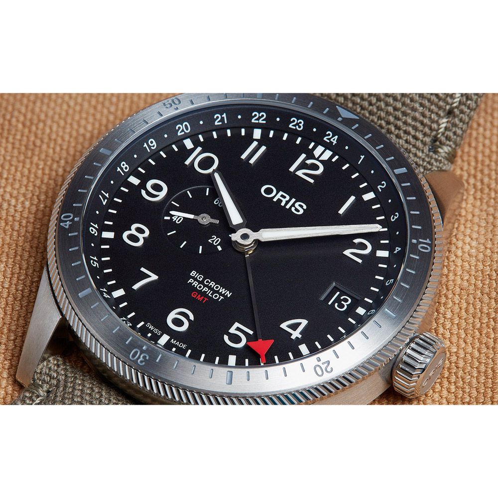 ORIS 豪利時 Big Crown ProPilot GMT小秒針機械錶 0174877564064-0732202LC