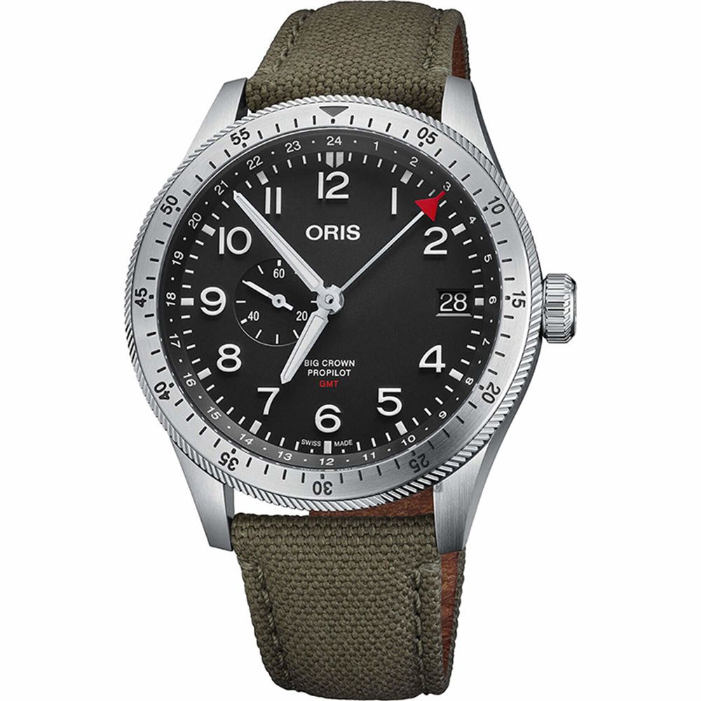 ORIS 豪利時 Big Crown ProPilot GMT小秒針機械錶 0174877564064-0732202LC