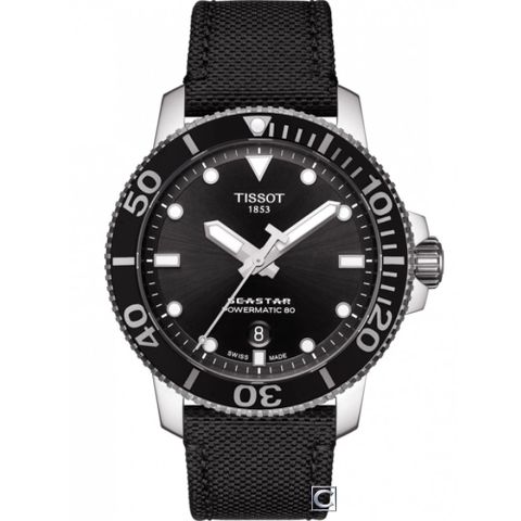 TISSOT 天梭 官方授權 SEASTAR 1000海星潛水機械錶(T1204071705100)43mm
