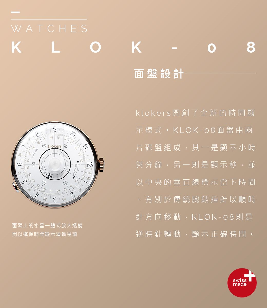 klokers【庫克錶】KLOK-08-D1 白軸+銀色手環- PChome 24h購物