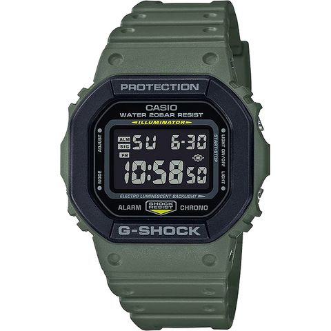 熱銷品牌▼日系手錶CASIO 卡西歐 G-SHOCK 軍事風手錶-軍綠 DW-5610SU-3