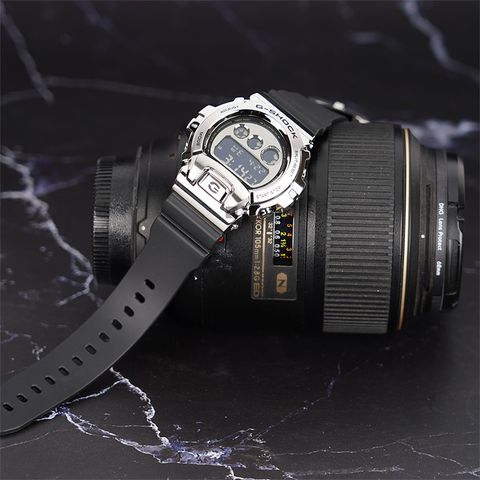 CASIO 卡西歐 G-SHOCK DW-6900 25周年金屬手錶 GM-6900-1