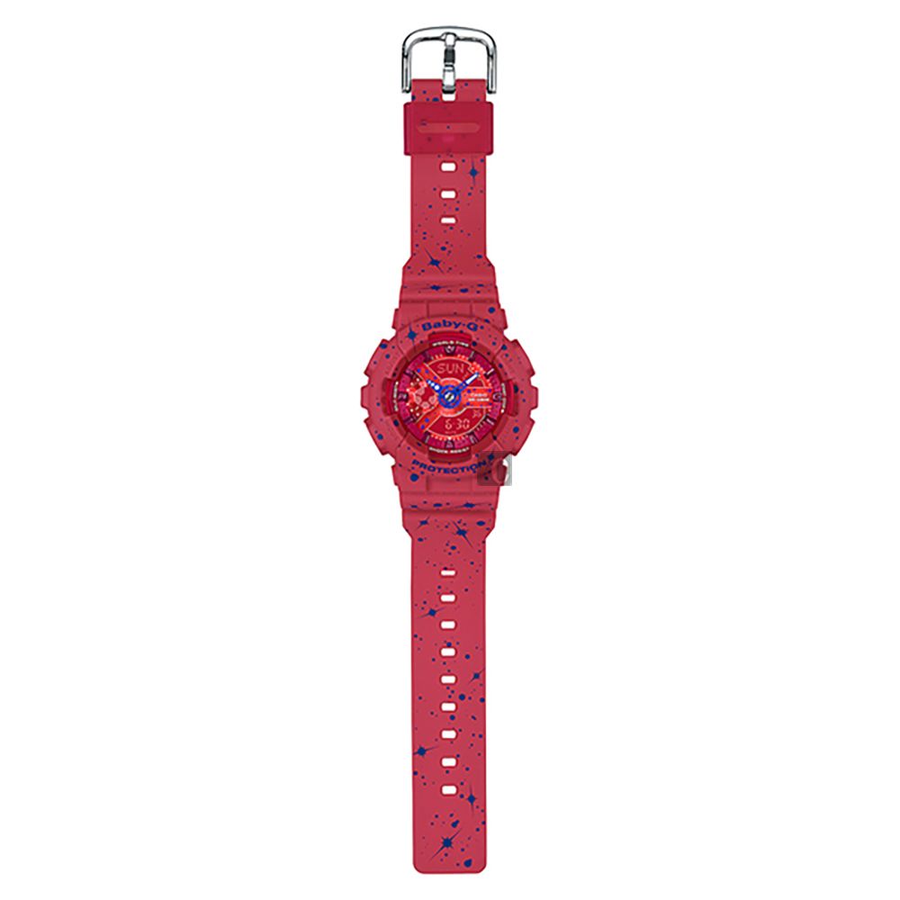 CASIO 卡西歐Baby-G 星空雙顯手錶-紅BA-110ST-4A - PChome 24h購物
