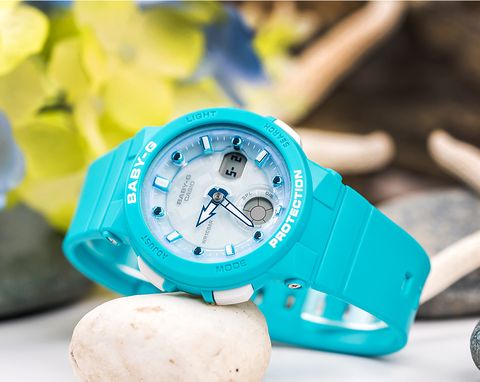【CASIO 卡西歐】BABY-G 陽光海洋風格休閒運動腕錶 BGA-250-2ADR