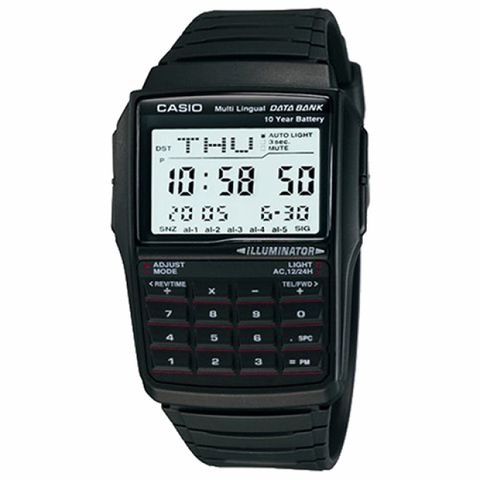 CASIO 卡西歐 行動祕書電子計算概念錶-黑-DBC-32-1A