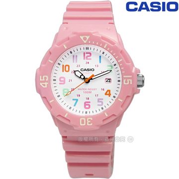 CASIO 卡西歐   潛水風格 迷你運動錶 32mm 粉紅色 / LRW-200H-4B2