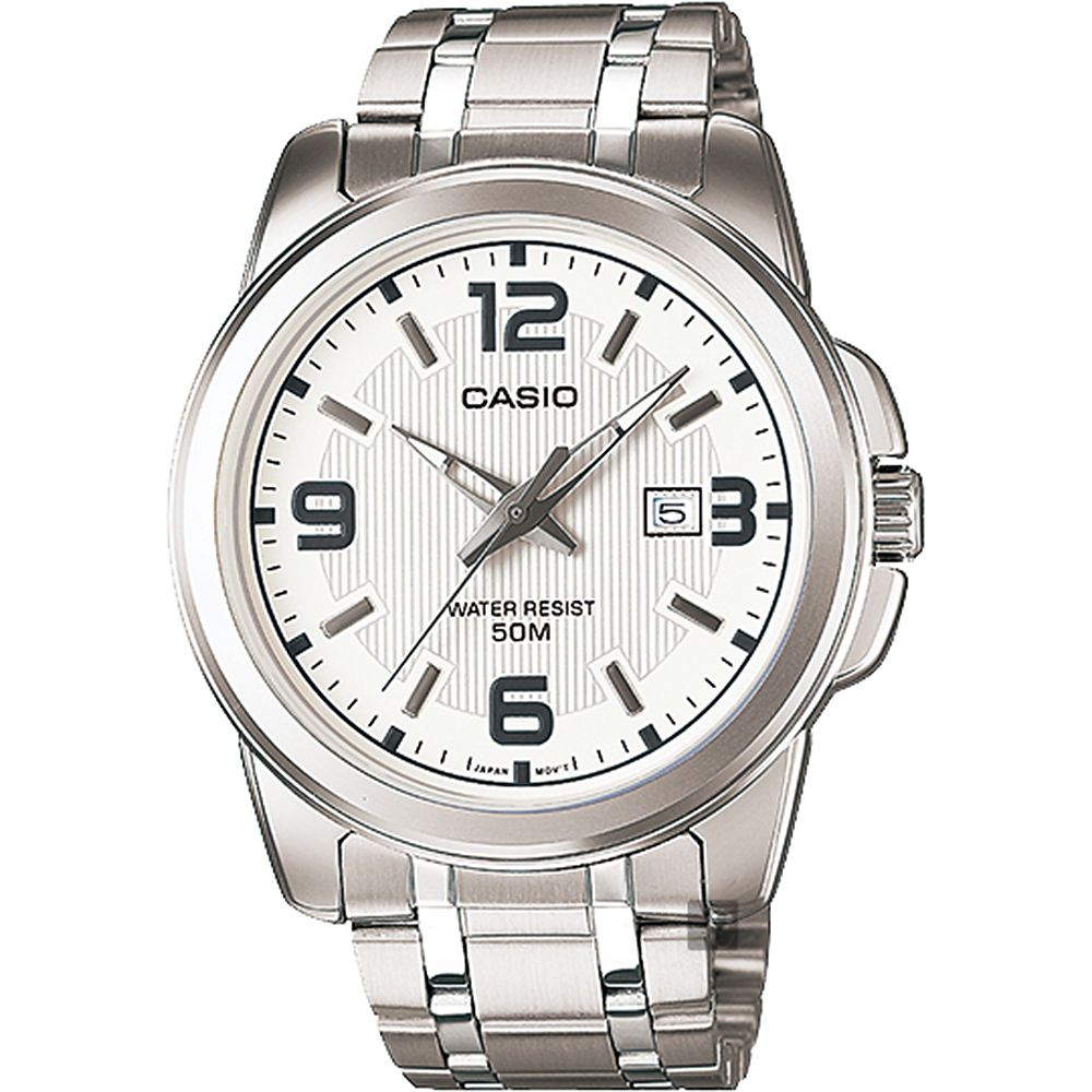 CASIO 卡西歐 紳士指針手錶-銀 MTP-1314D-7AV