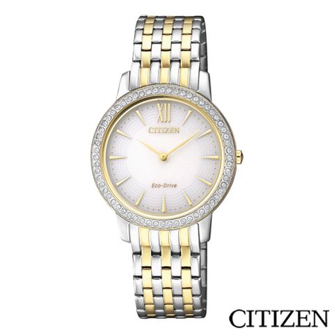 CITIZEN 星辰 閃耀晨曦限量款光動能女仕手錶 EX1484-81A