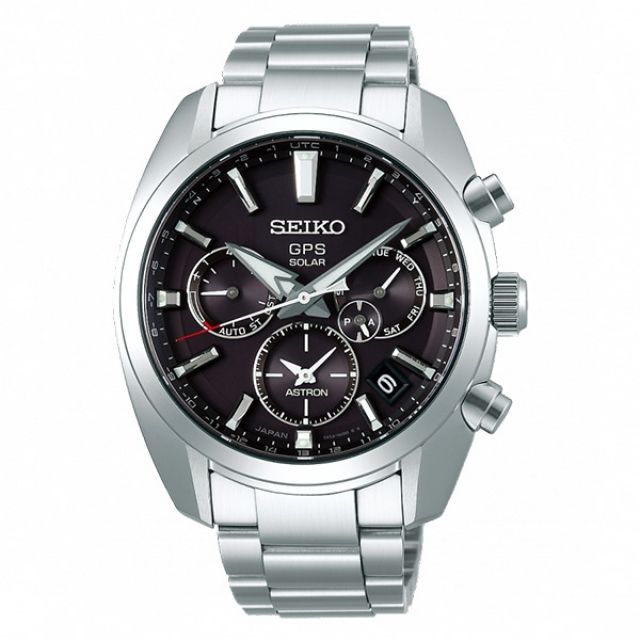 SEIKO 精工  ASTRON SSH021J1 GPS太陽能雙時區 鋼錶帶男錶 5X53-0AJ0D 42.7mm