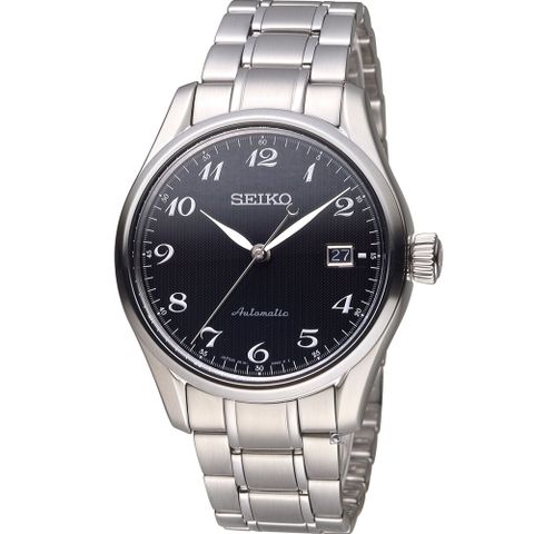 動力儲存約50小時SEIKO 精工 PRESAGE 6R15領航者機械腕錶 6R15-03N0D 黑 SPB037J1