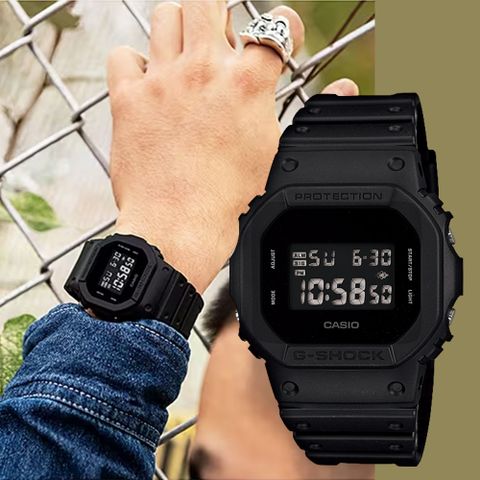 熱銷品牌▼日系手錶CASIO 卡西歐 G-SHOCK 經典人氣電子錶 DW-5600BB-1