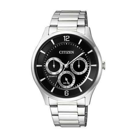 CITIZEN 星辰 AG8351-86E 三眼 計時 鋼帶 大錶哥 男錶