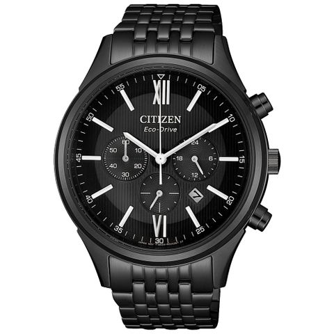 CITIZEN 超質感三眼計時光動能腕錶/CA4415-81E
