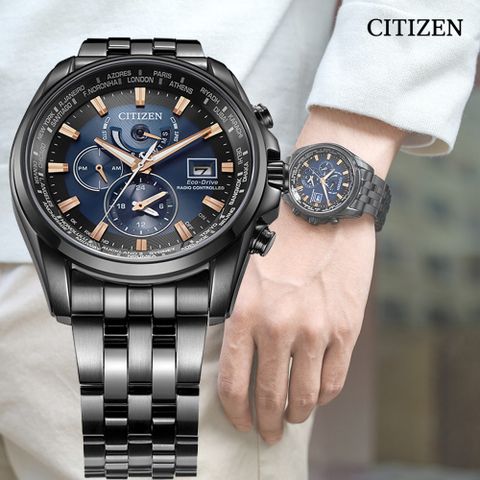 CITIZEN星辰海中晨曦廣告款光動能電波腕錶   AT9039-51L