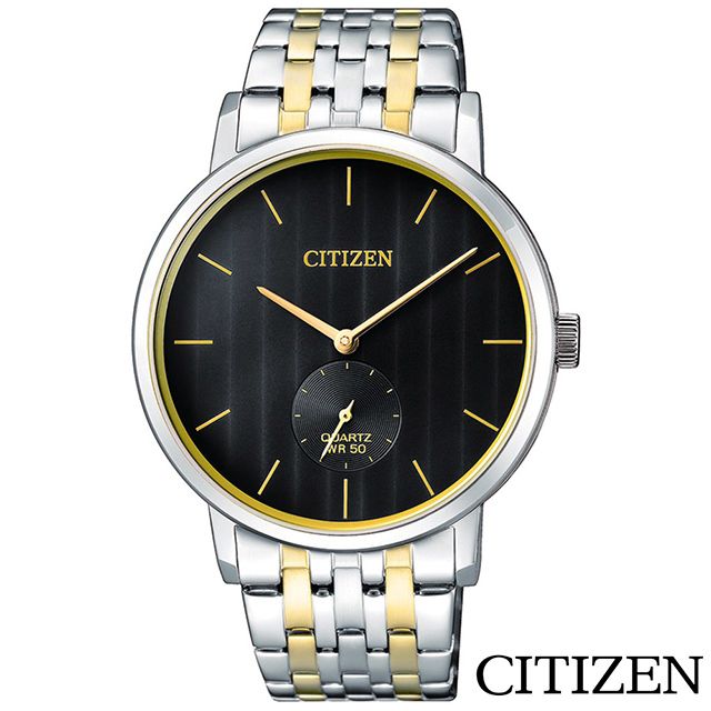 CITIZEN 星辰  紳士風範小秒針石英男錶 BE9174-55E