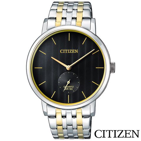 CITIZEN 星辰 紳士風範小秒針石英男錶 BE9174-55E