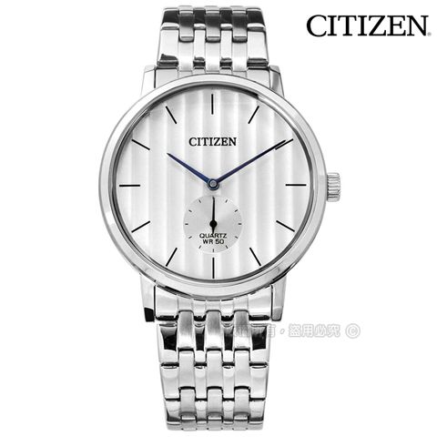 CITIZEN 星辰 表 / BE9170-56A / 極緻簡約 日本機芯 礦石強化玻璃 不鏽鋼手錶 銀白色 39mm