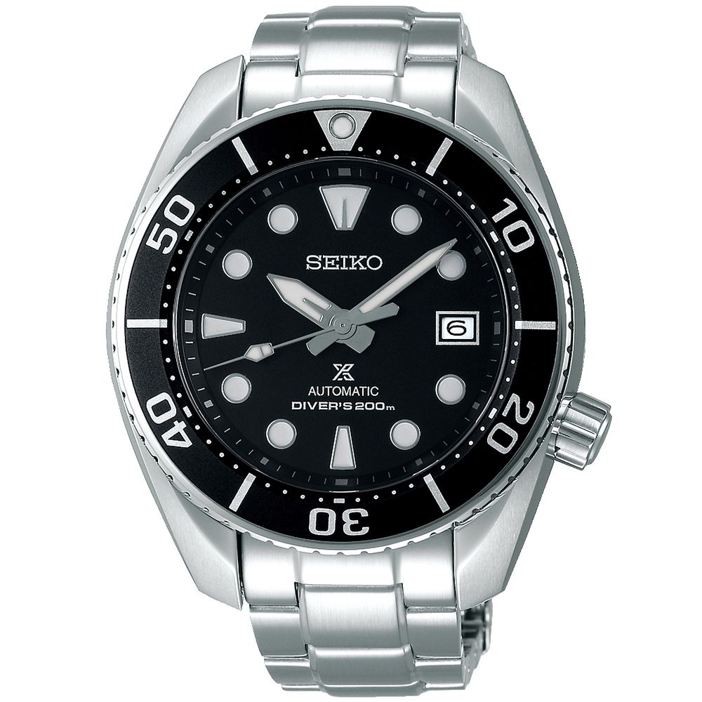 SEIKO 精工 PROSPEX廣告 200米潛水機械錶/黑/45mm (6R35-00A0D/SPB101J1)SK003