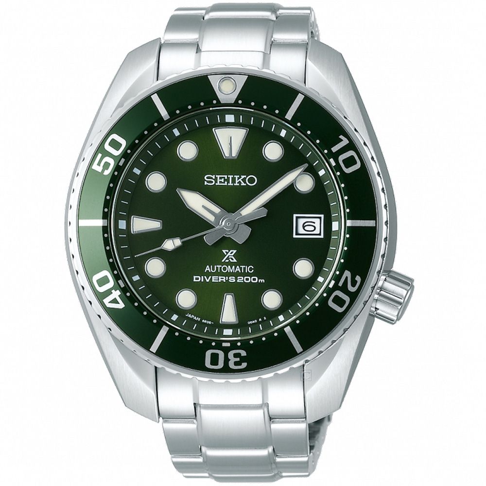 SEIKO 精工   PROSPEX系列相撲廣告款潛水機械錶 綠 6R35-00A0G/SPB103J1